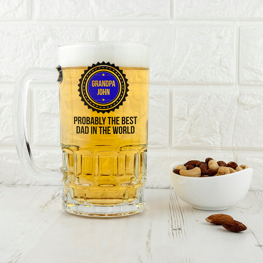 Personalized Legacy Dad Award Beer Stein  Beer Mugs Deeply Engraved