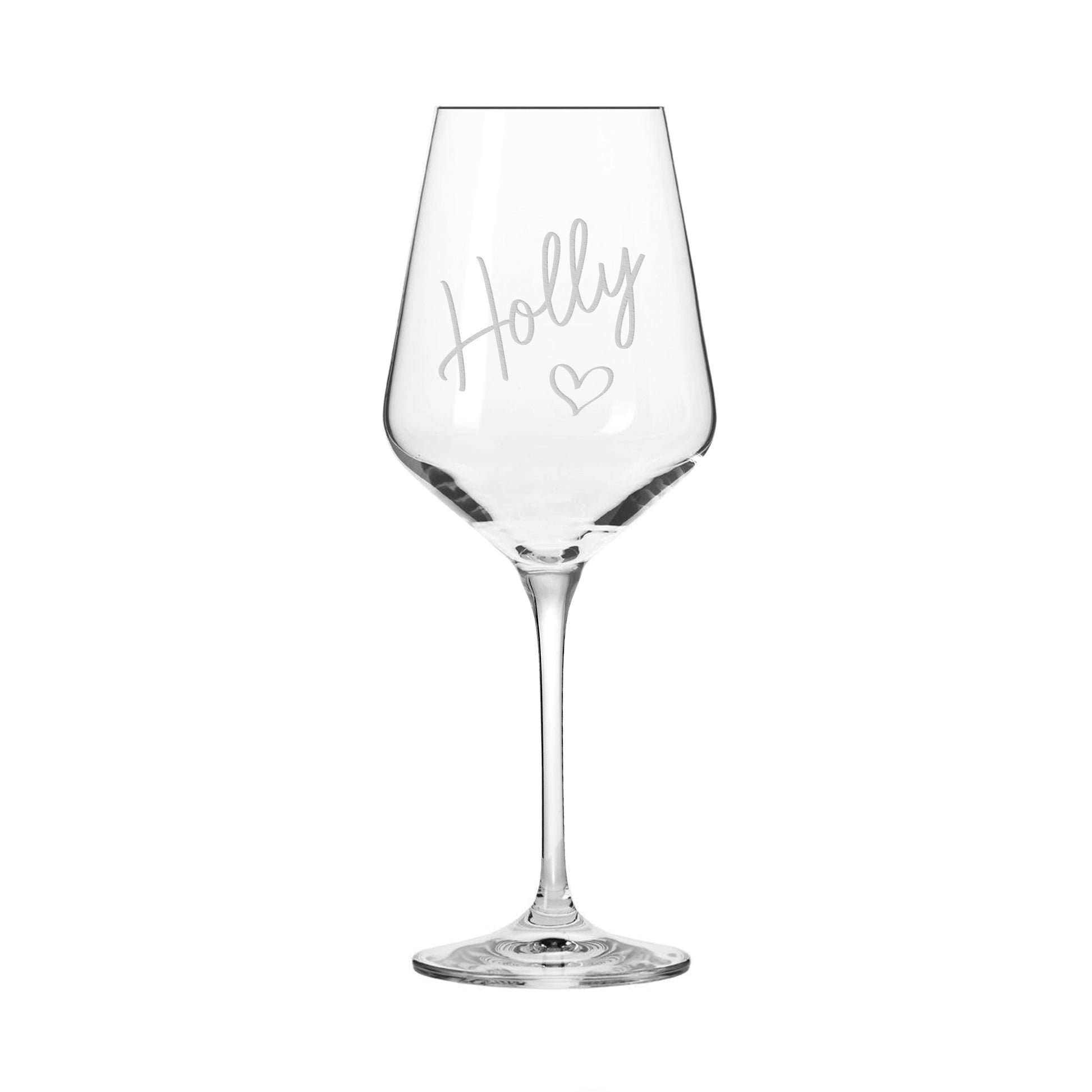 Personalized Love Wine Glass  Wine Glasses Deeply Engraved