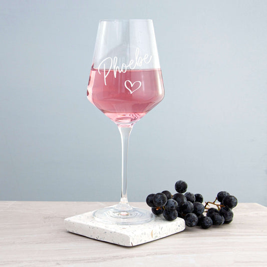 Personalized Love Wine Glass  Wine Glasses Deeply Engraved