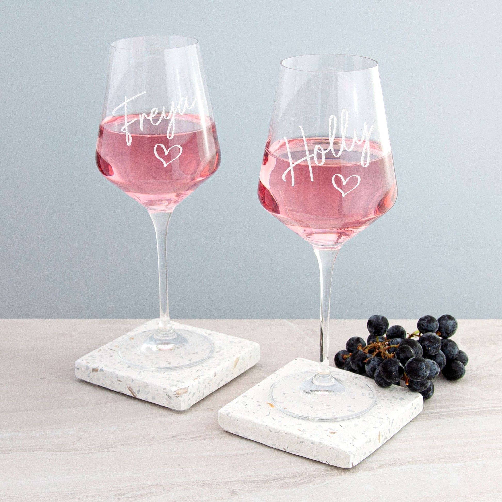 Personalized Love Wine Glass  Wine Glasses Deeply Engraved