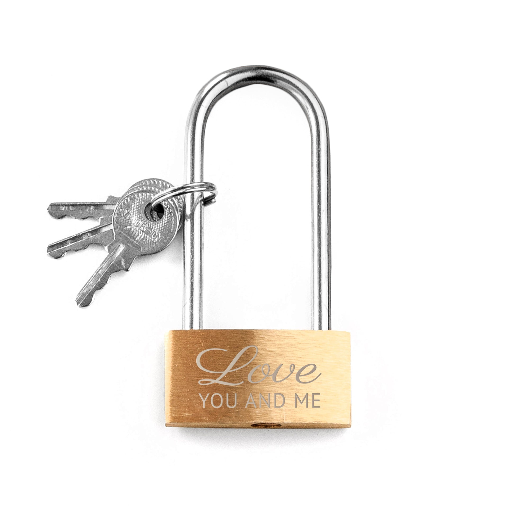 Personalized Lovers' Padlock  Keepsakes Deeply Engraved