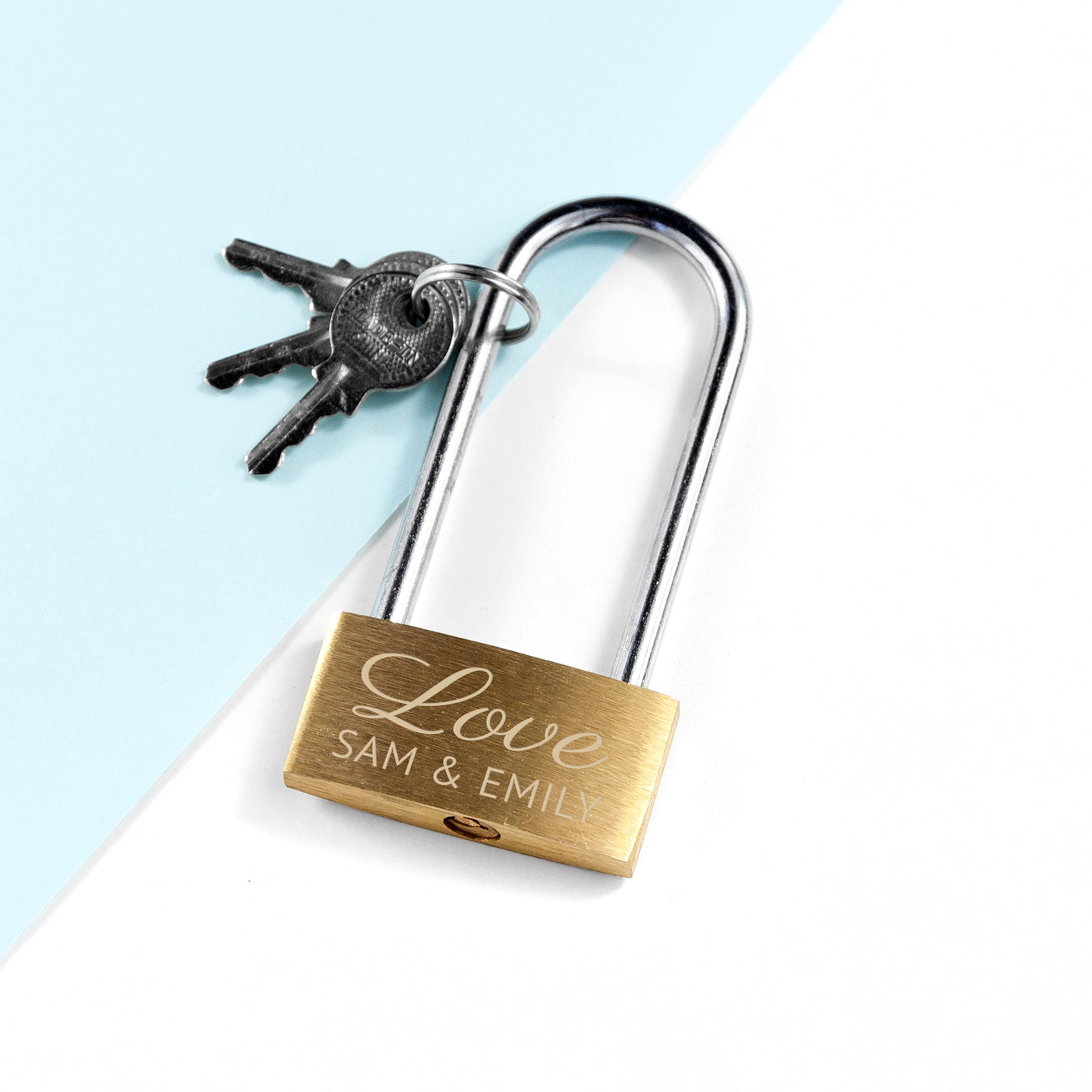 Personalized Lovers' Padlock  Keepsakes Deeply Engraved