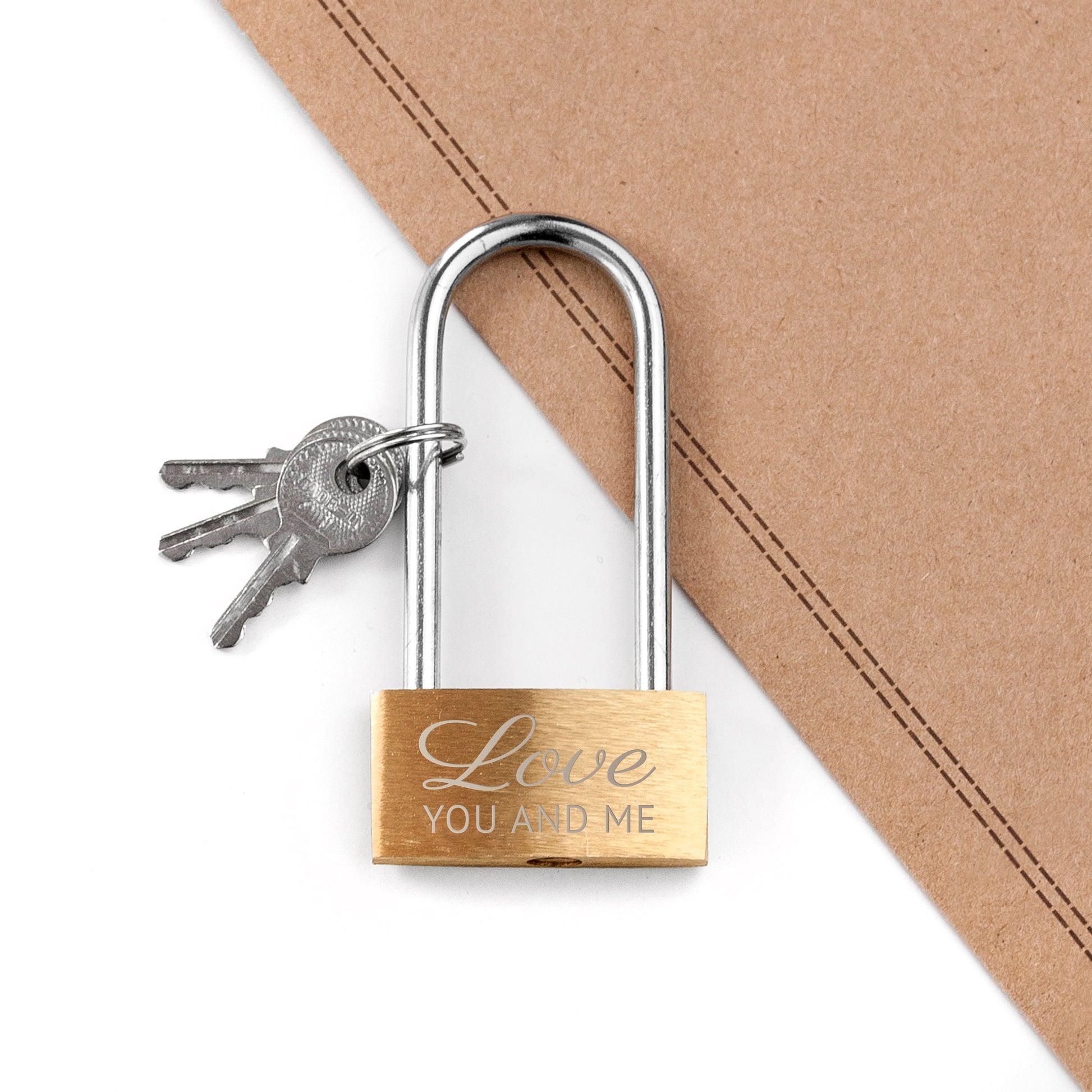 Personalized Lovers' Padlock  Keepsakes Deeply Engraved