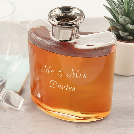 LSA International | Personalized Platinum-Neck Flask Decanter (350ml)
