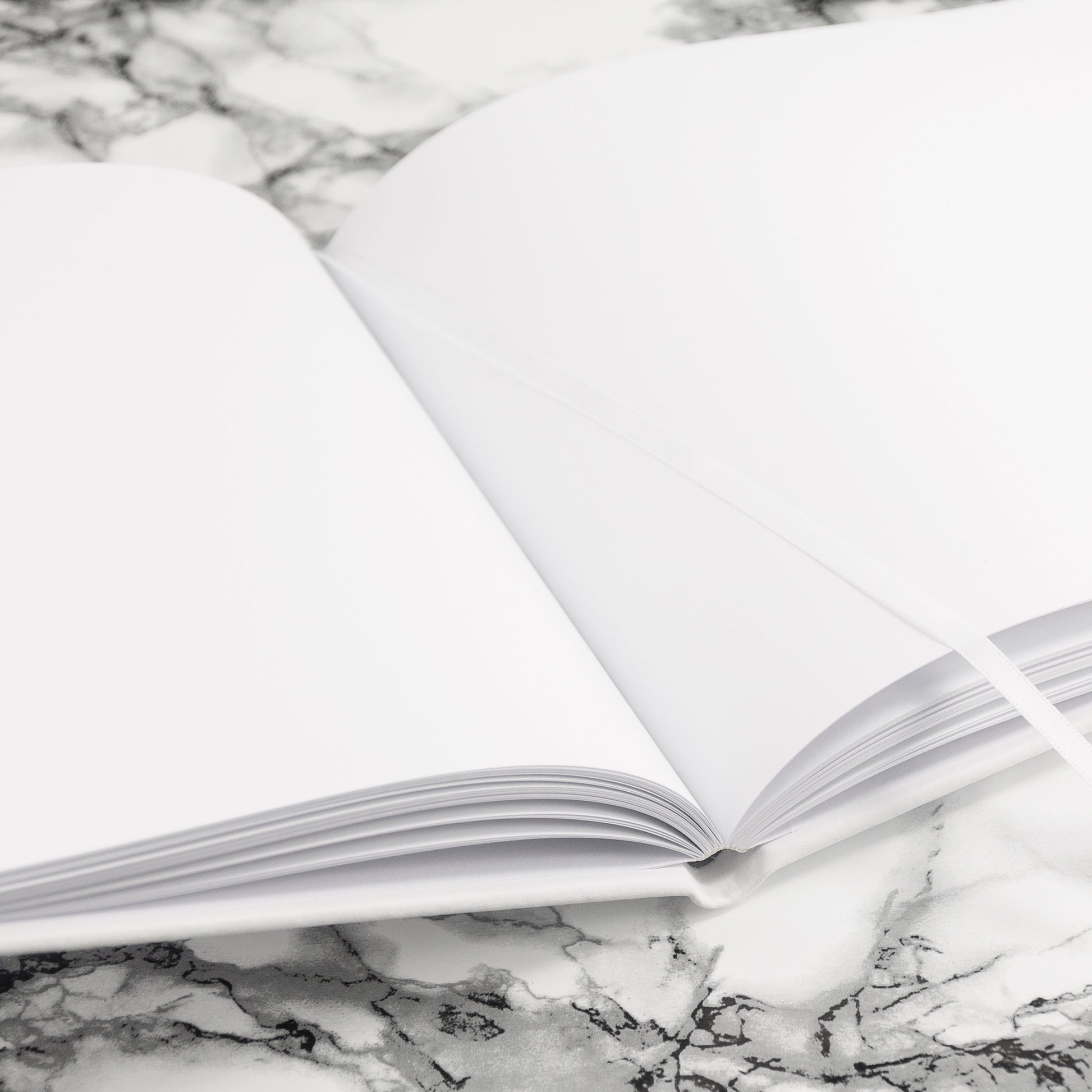 Personalized Luxury White Leather Wedding Guest Book  Leather Books Deeply Engraved