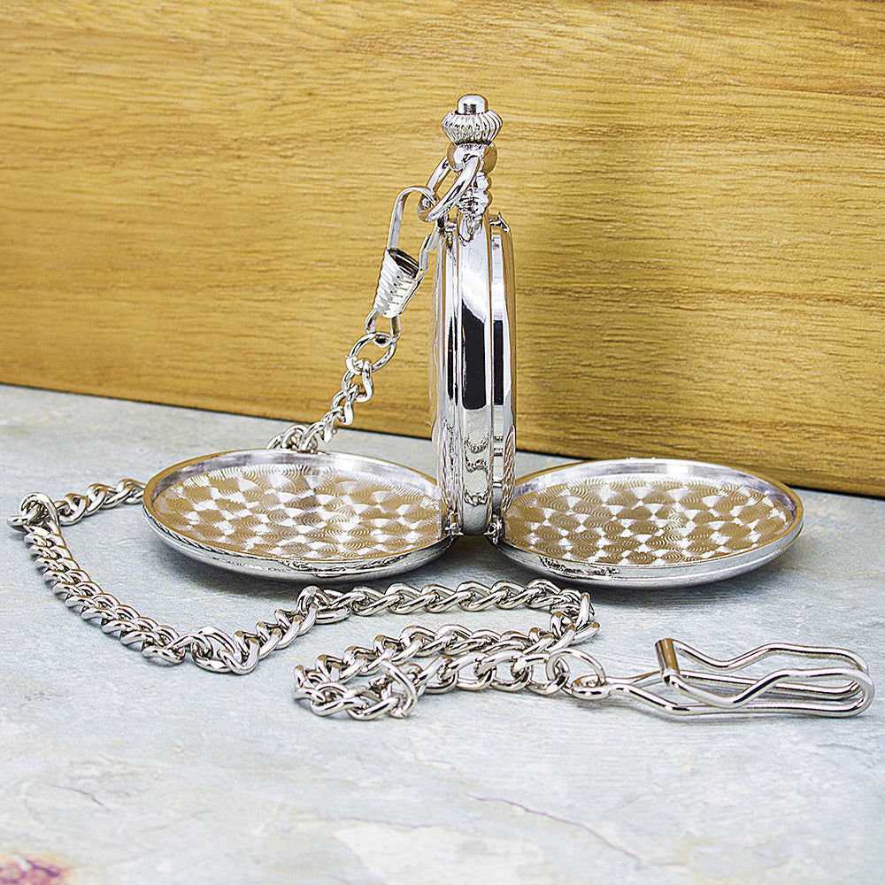Personalized Mechanical Skeleton Pocket Watch  Pocket Watches Deeply Engraved