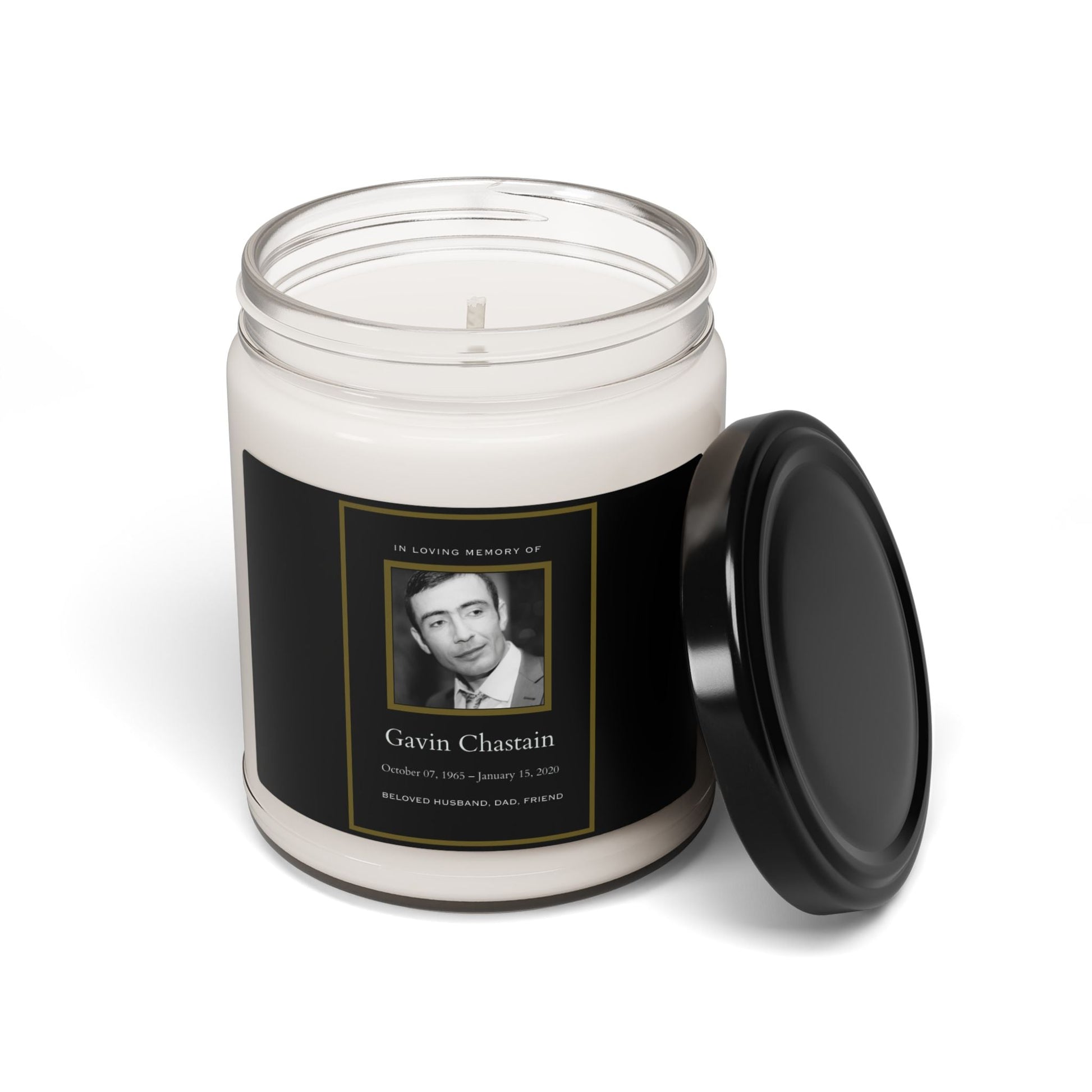 Personalized Memorial Candle  Scented Candles Deeply Engraved