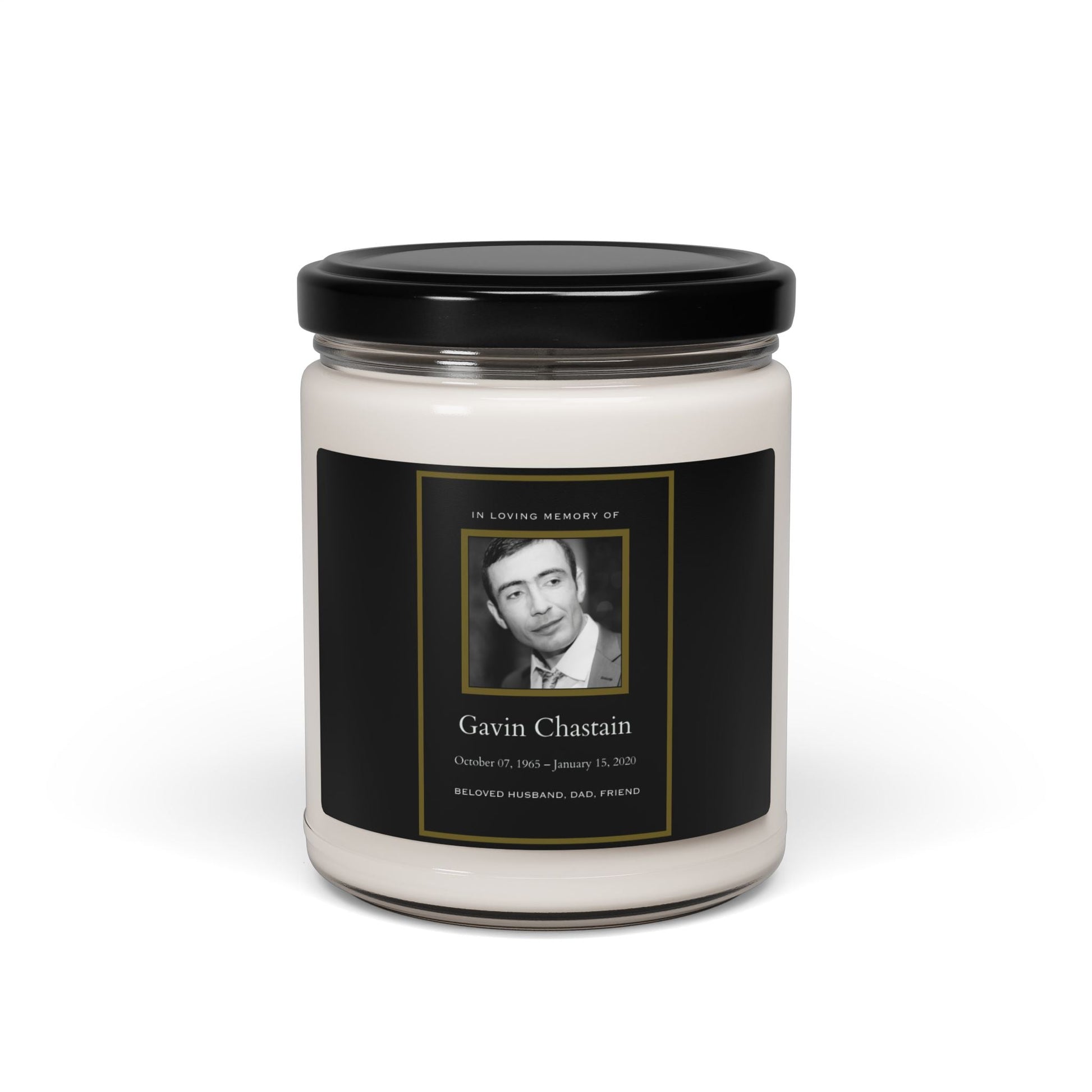 Personalized Memorial Candle  Scented Candles Deeply Engraved