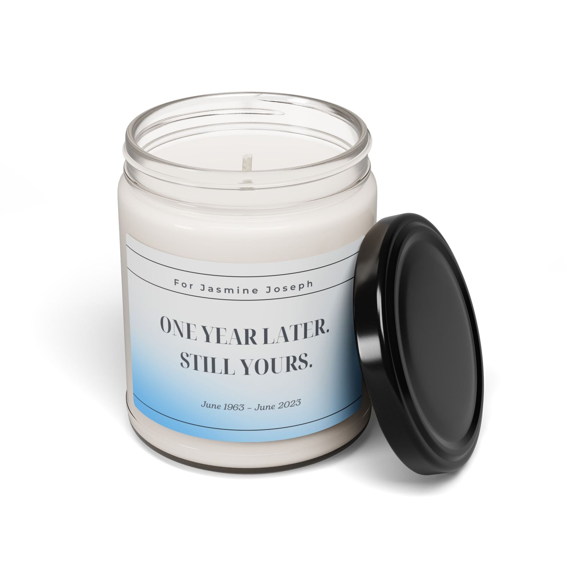 Personalized Memorial Candle: The Milestone Flame – Solace Edition  Scented Candles Deeply Engraved