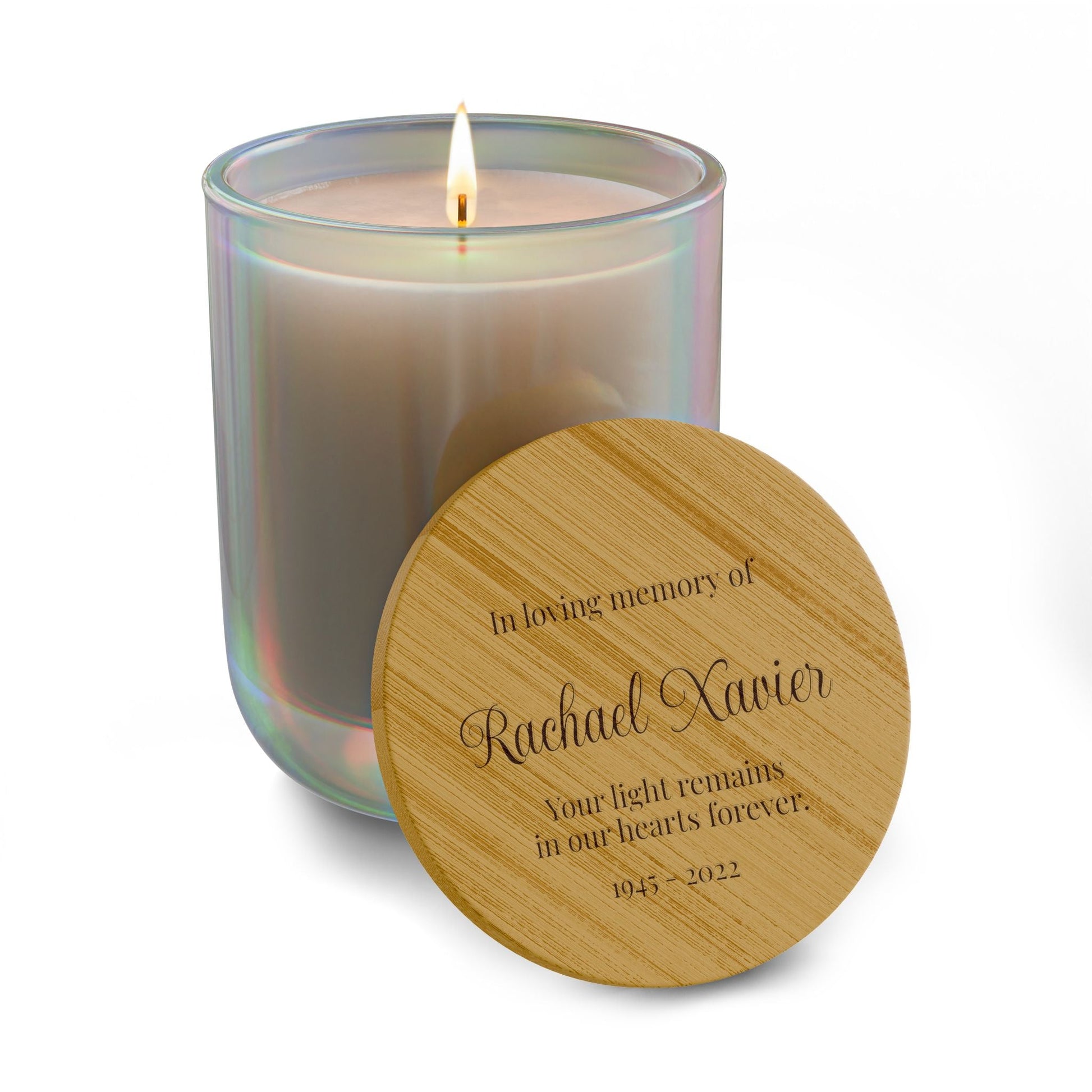 Personalized Memorial Scented Candle  Scented Candles Deeply Engraved