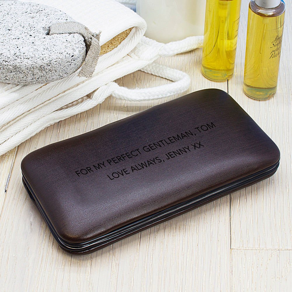 Personalized Men's 7 Piece Grooming Set  Men's Grooming Kits Deeply Engraved