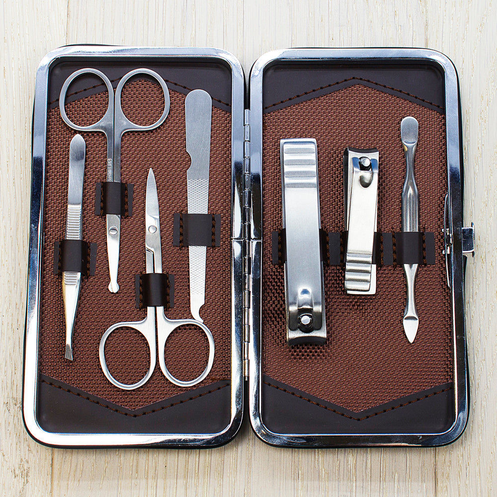 Personalized Men's 7 Piece Grooming Set  Men's Grooming Kits Deeply Engraved