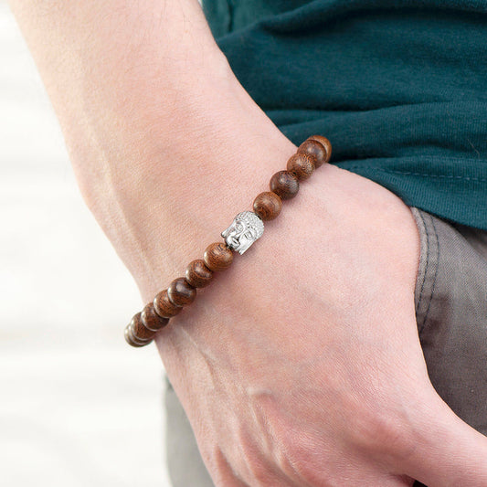 Personalized Men's Buddha Bracelet  Men's Bracelets Deeply Engraved