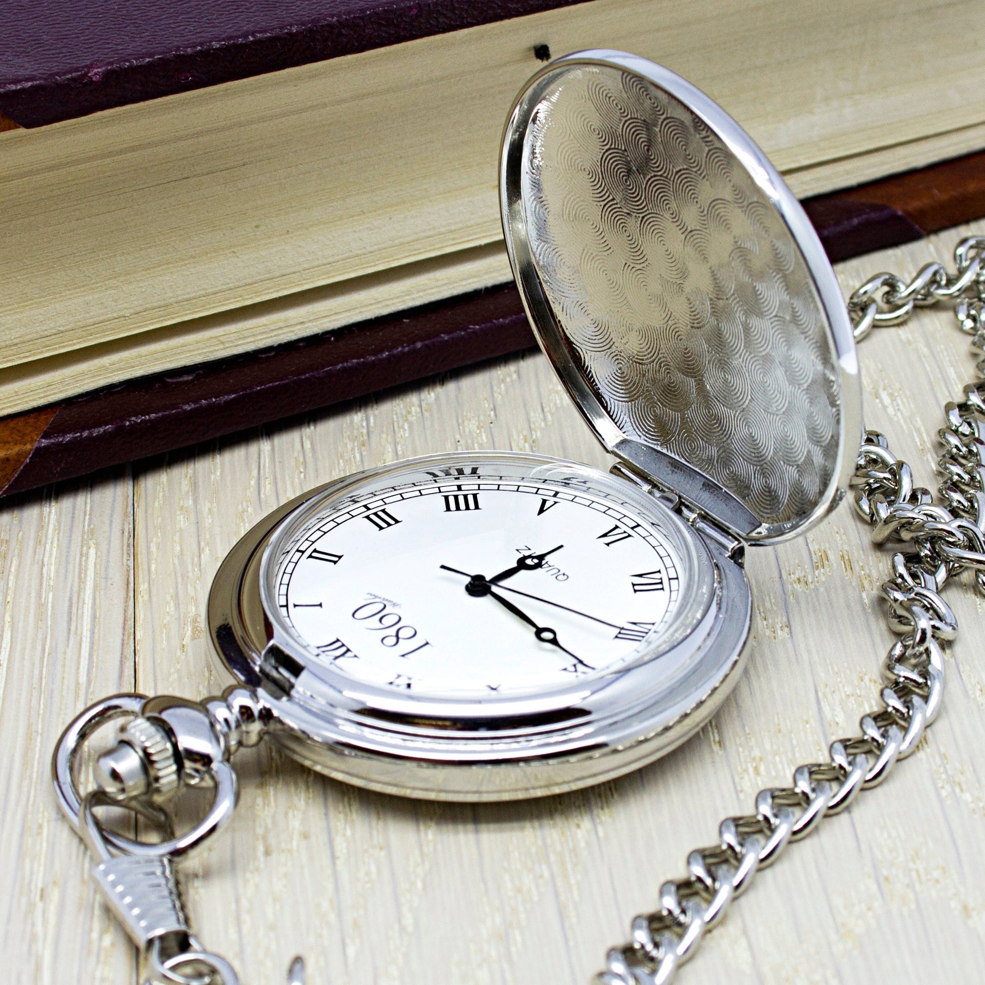 Personalized Monogram Groomsman Pocket Watch  Pocket Watches Deeply Engraved