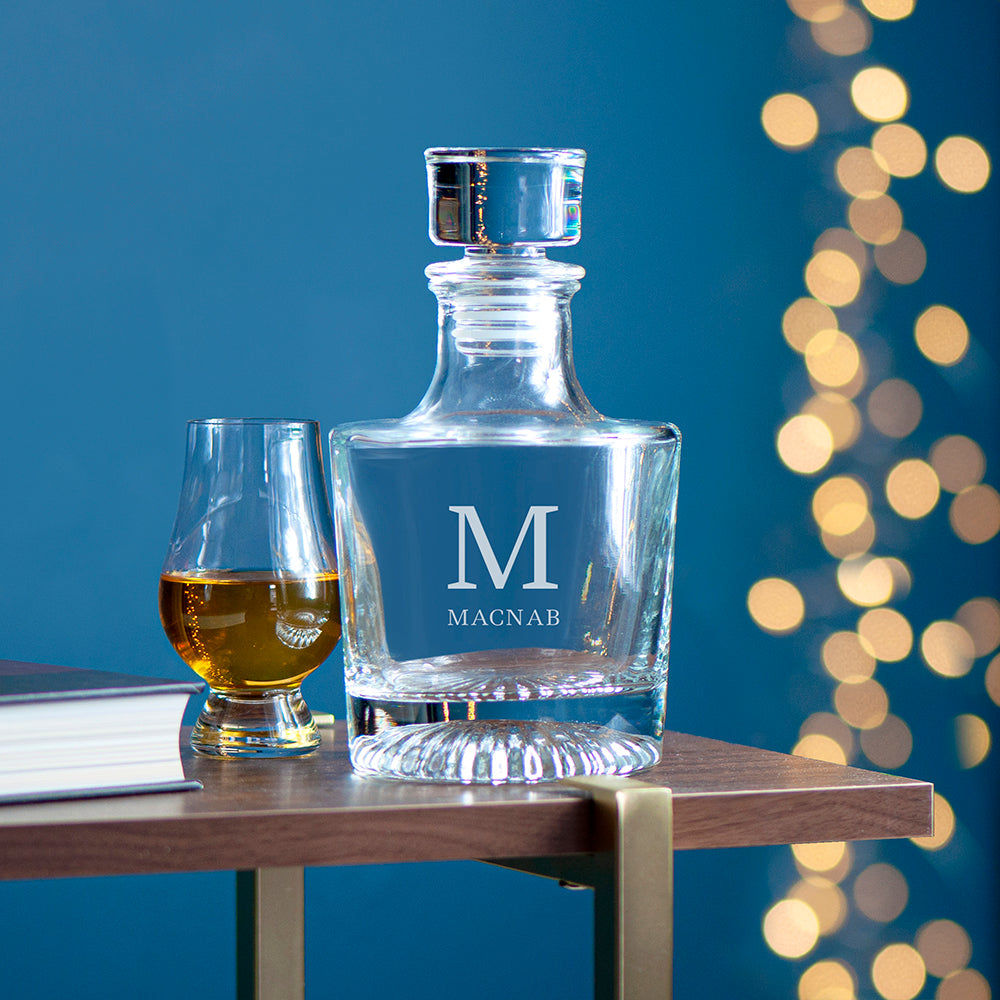 Legacy 1400 | Monogrammed Round Whiskey Decanter