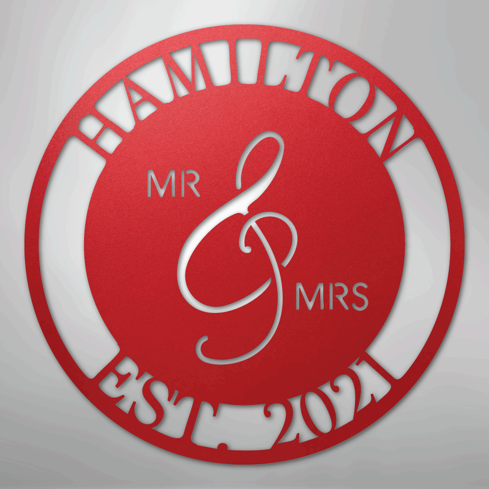 personalized-mr-and-mrs-family-name-metal-sign-wall-art-red