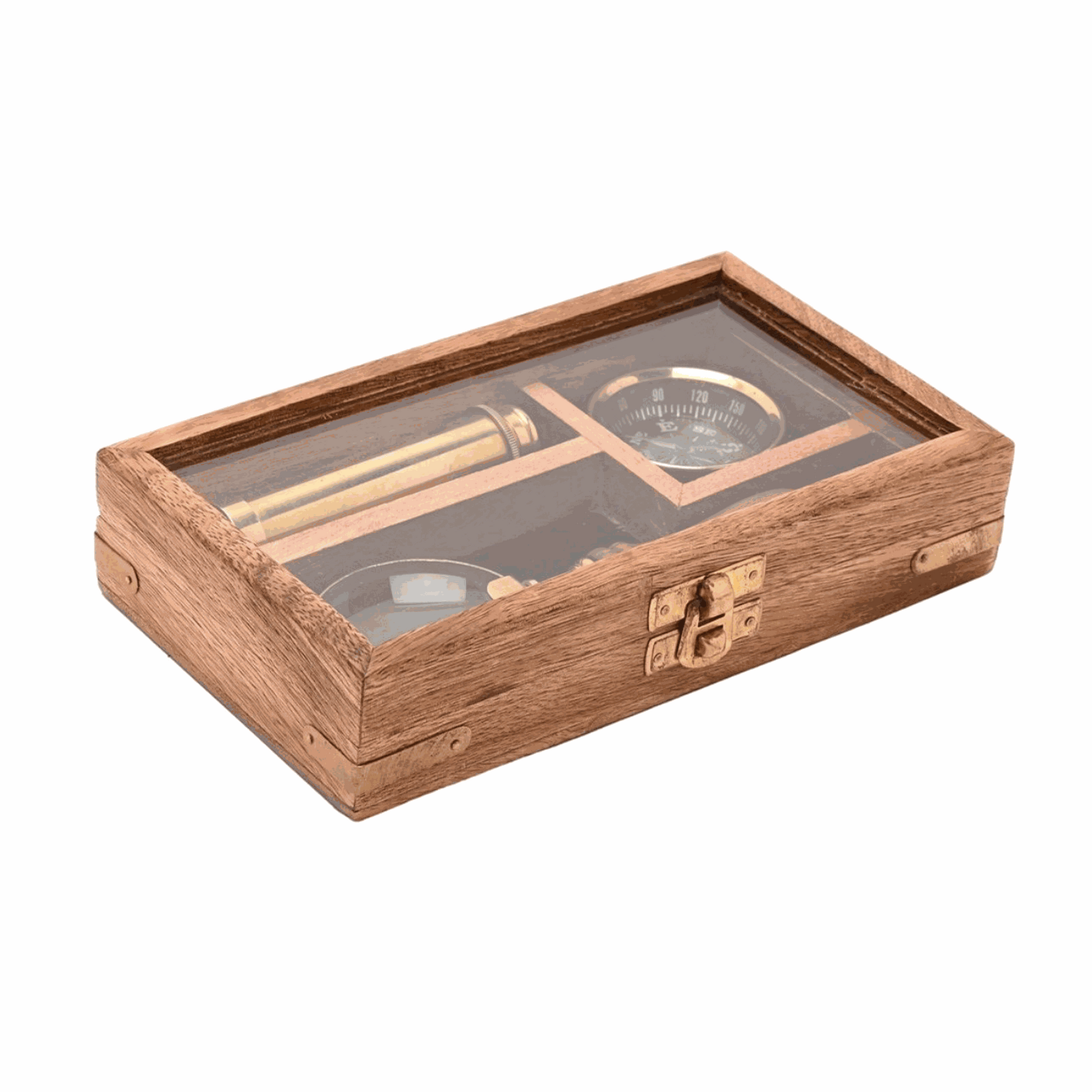 Personalized Nautical Explorer Gift Set  Compasses Deeply Engraved