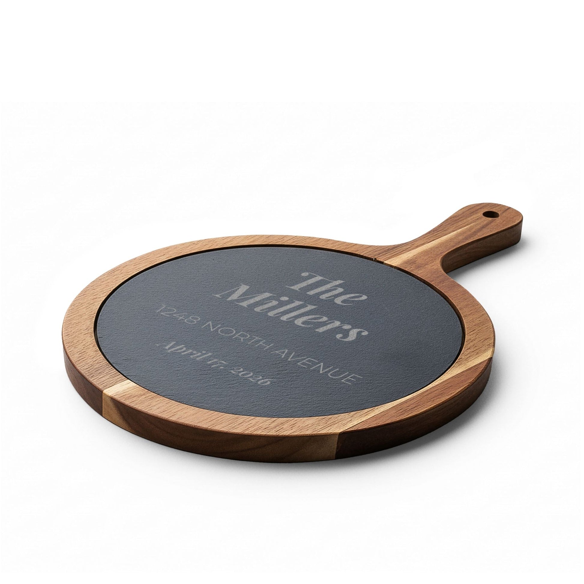 Personalized New Home Slate Charcuterie Board  Charcuterie Board Deeply Engraved