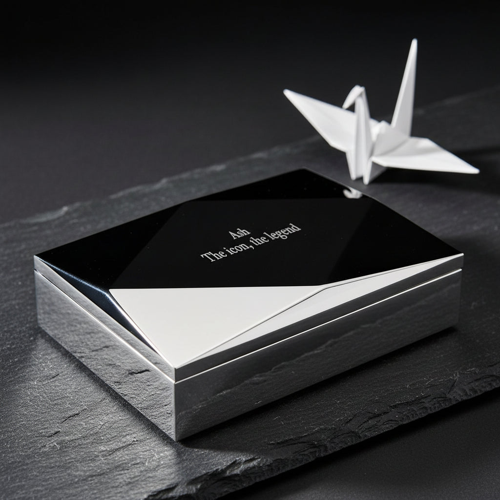 Personalized Origami Silver Accessories Box | 624g Silver Valet Box
