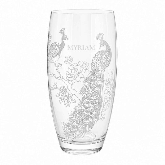 personalized-peacock-glass-vase