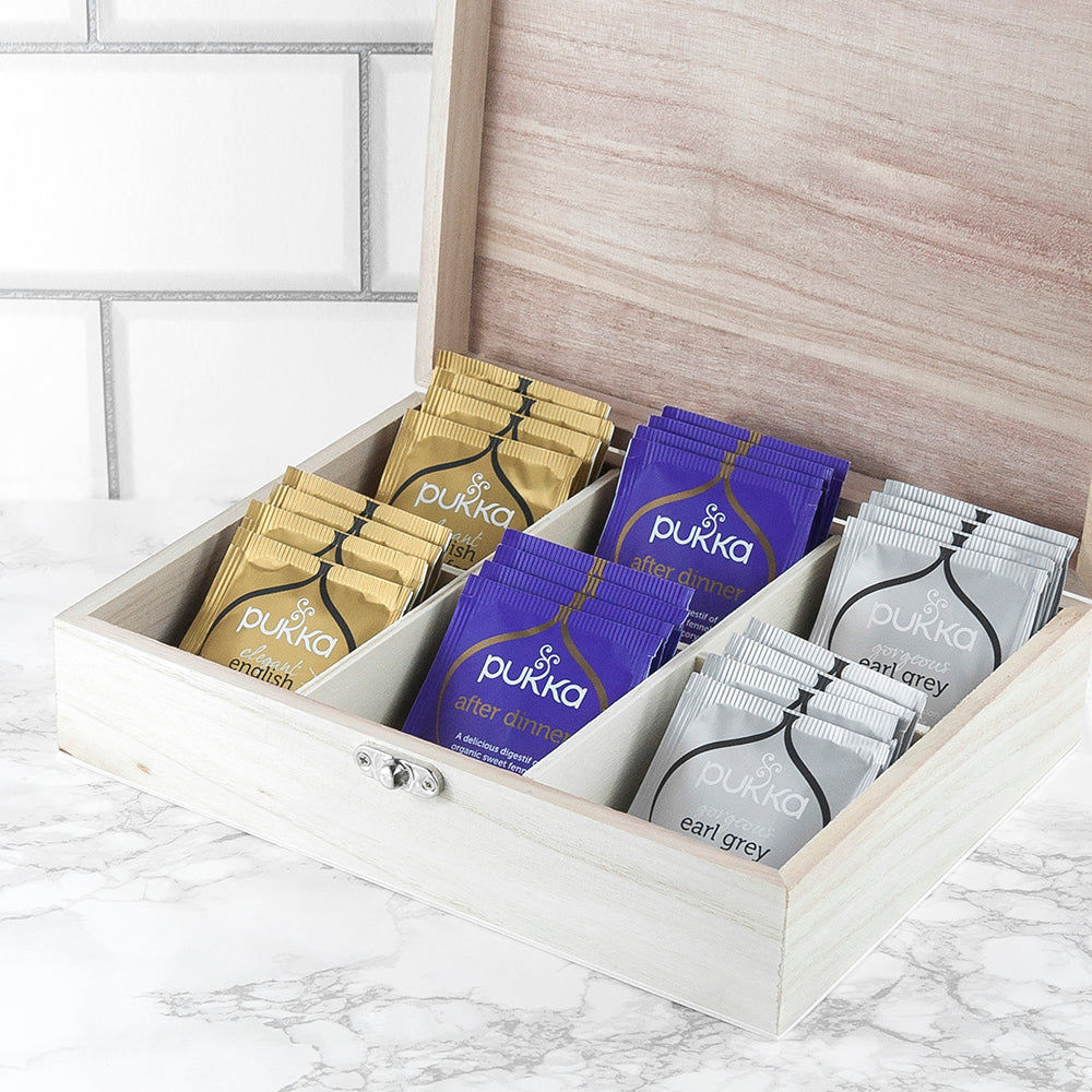 Personalized Positivi-tea Tea Box  Tea Boxes Deeply Engraved