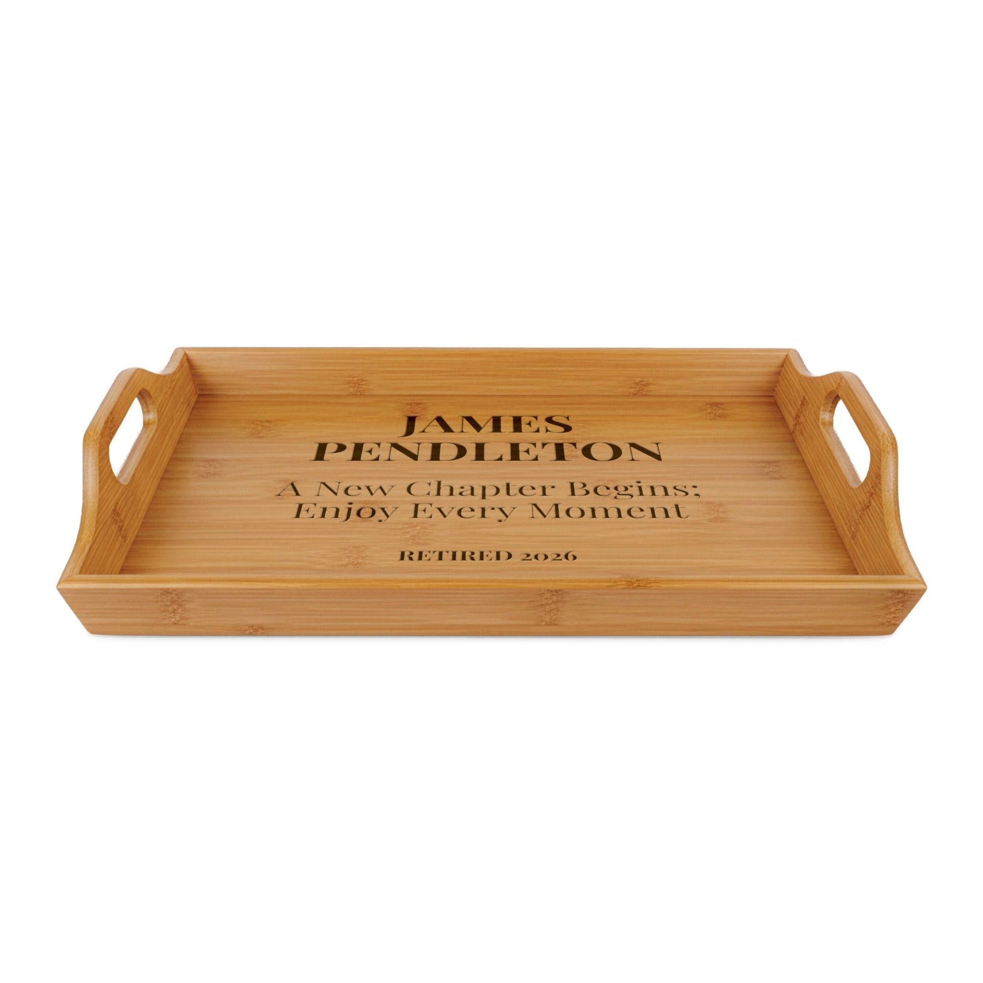 Personalized Retirement Serving Tray  Serving Trays Deeply Engraved