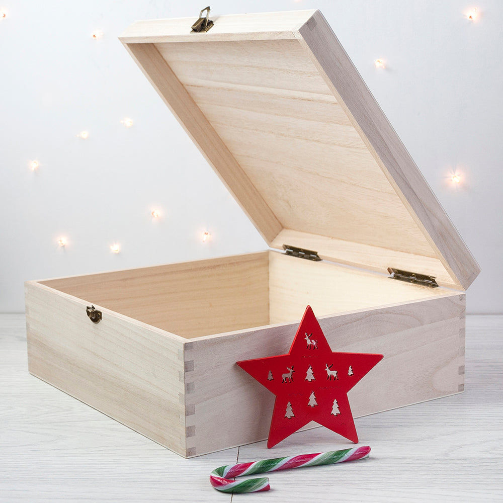 Personalized Santa Gift Box  Keepsake Boxes Deeply Engraved