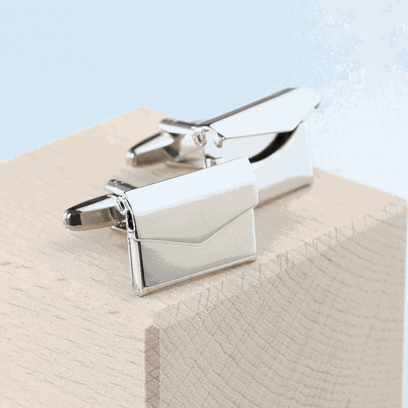 Personalized Secret Message Envelope Cufflinks  Cufflinks Deeply Engraved