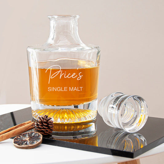 Personalized Signature Round Decanter  Decanters Deeply Engraved