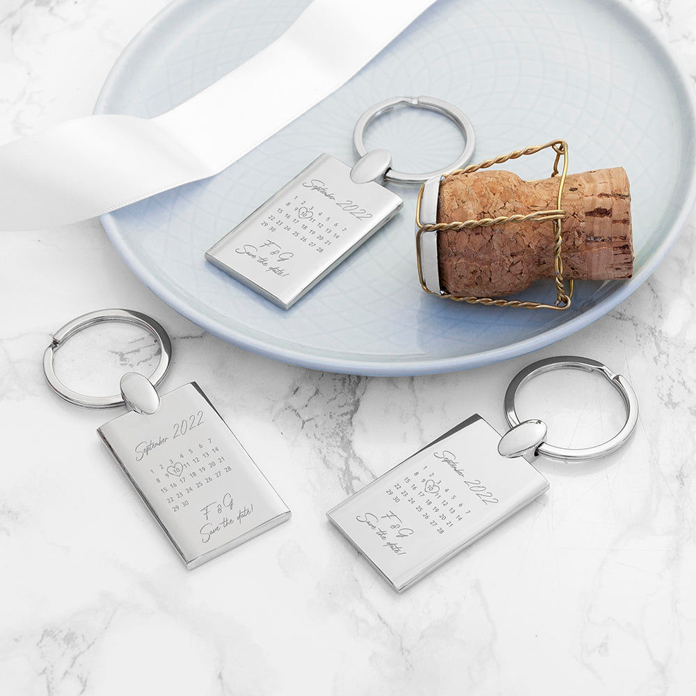 Personalized Special Date Keyring  Keyrings Deeply Engraved