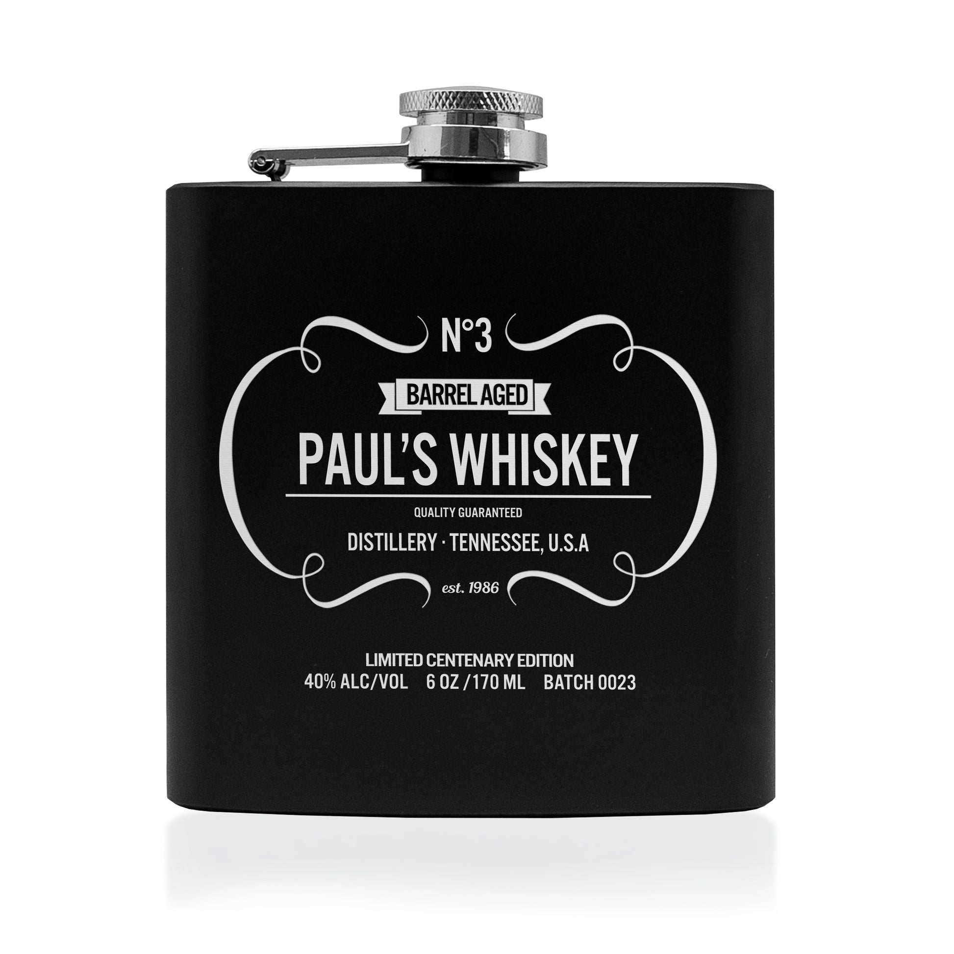 Personalized Vintage Whiskey Hip Flask  Hip Flasks Deeply Engraved