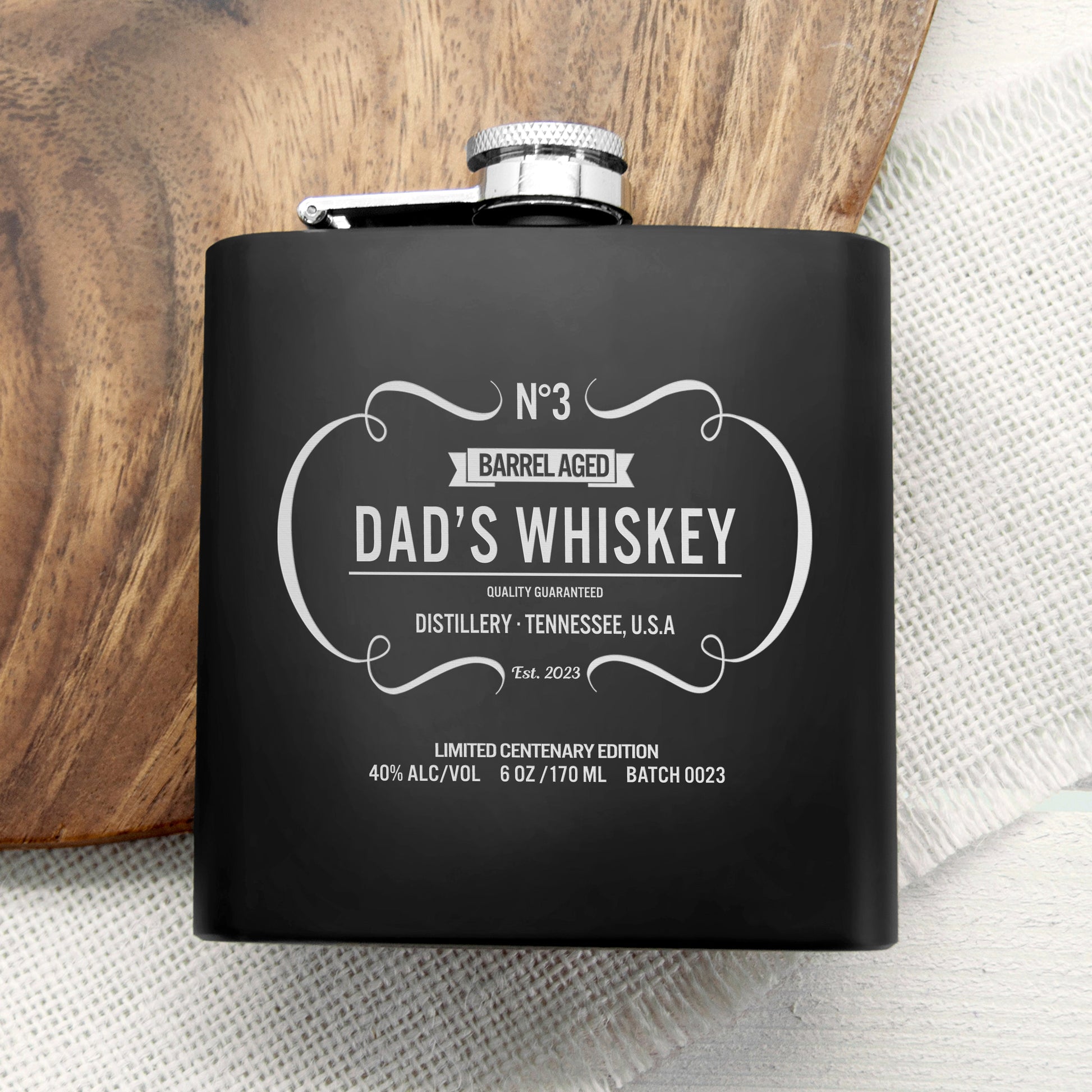 Personalized Vintage Whiskey Hip Flask  Hip Flasks Deeply Engraved