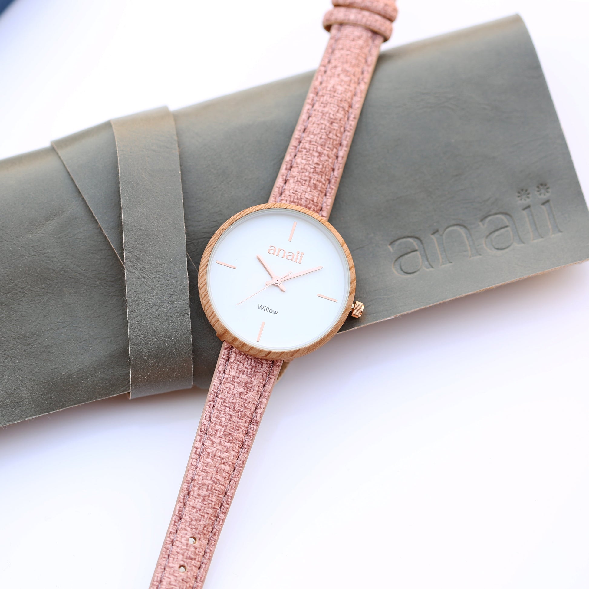 Personalized Watch In Sweet Pink  Ladies' Watches Deeply Engraved
