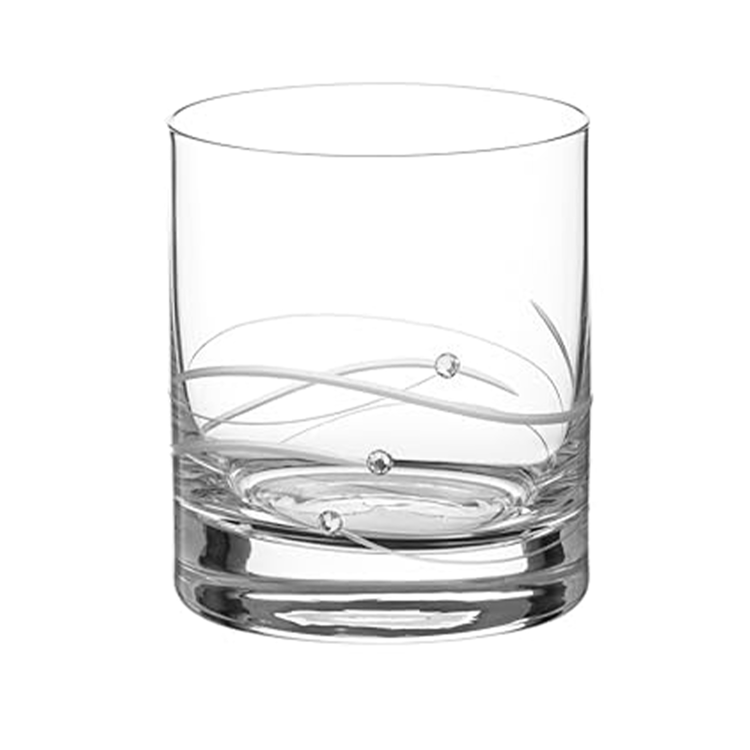 Personalized Whiskey Glass with Swarovski Crystals  Whiskey Glasses Deeply Engraved