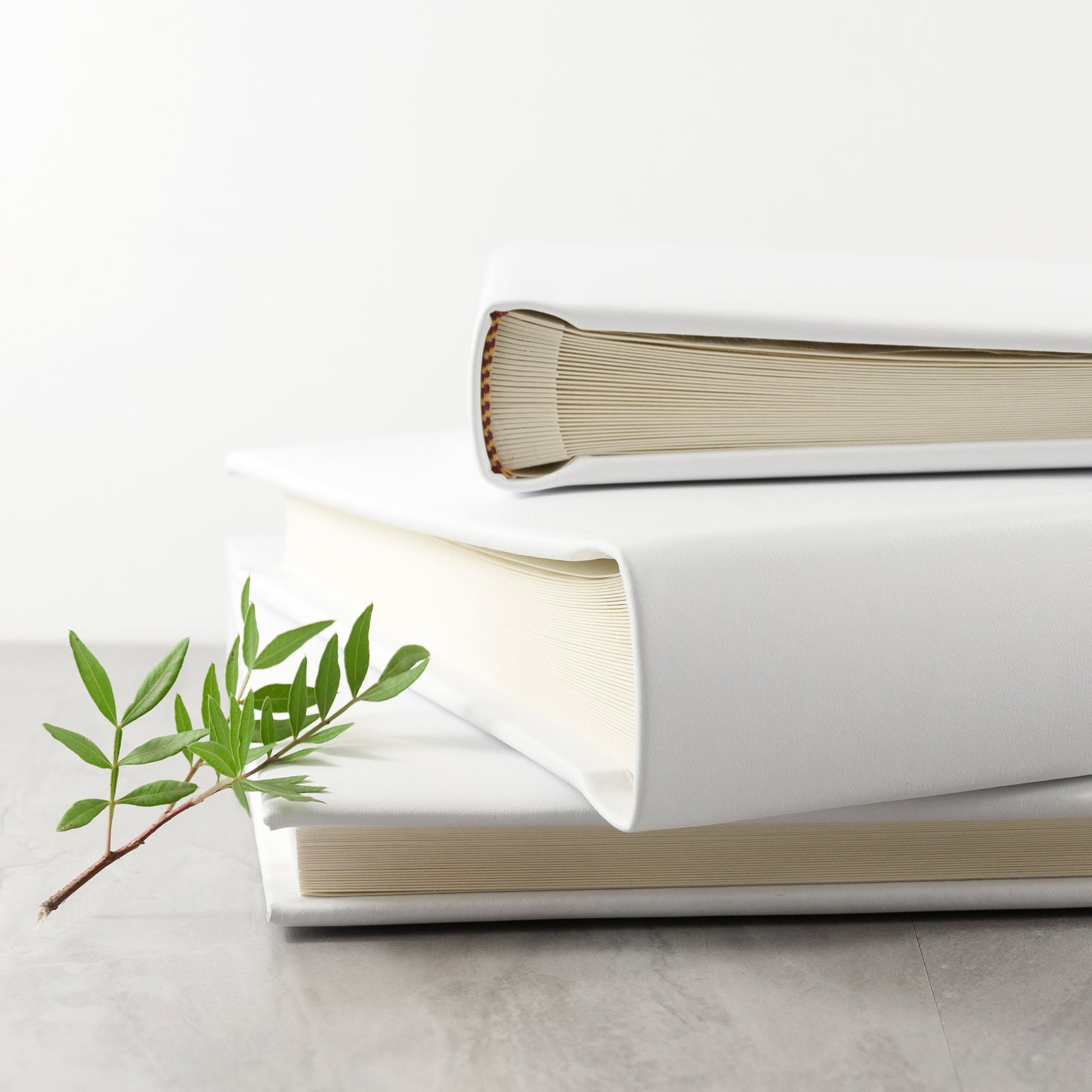 Personalized White Leather Photo Album  Photo Albums Deeply Engraved