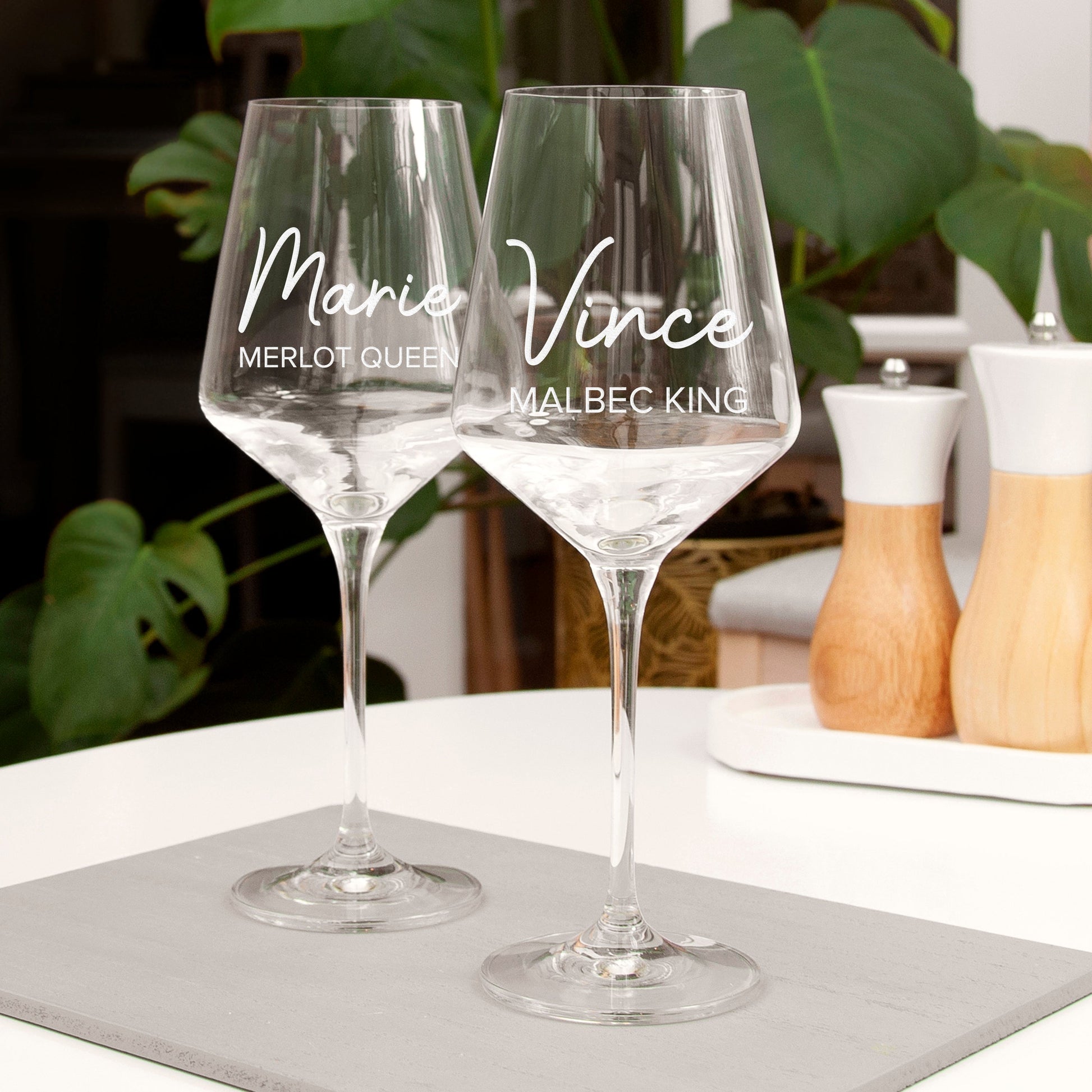Personalized Wine Glass-390ml  Wine Glasses Deeply Engraved