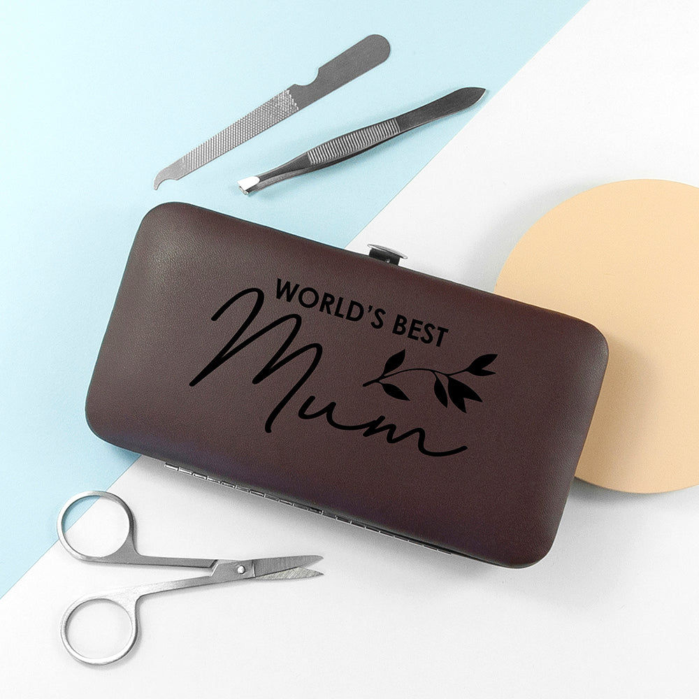 Personalized World's Best... Manicure Set  Grooming Set Deeply Engraved