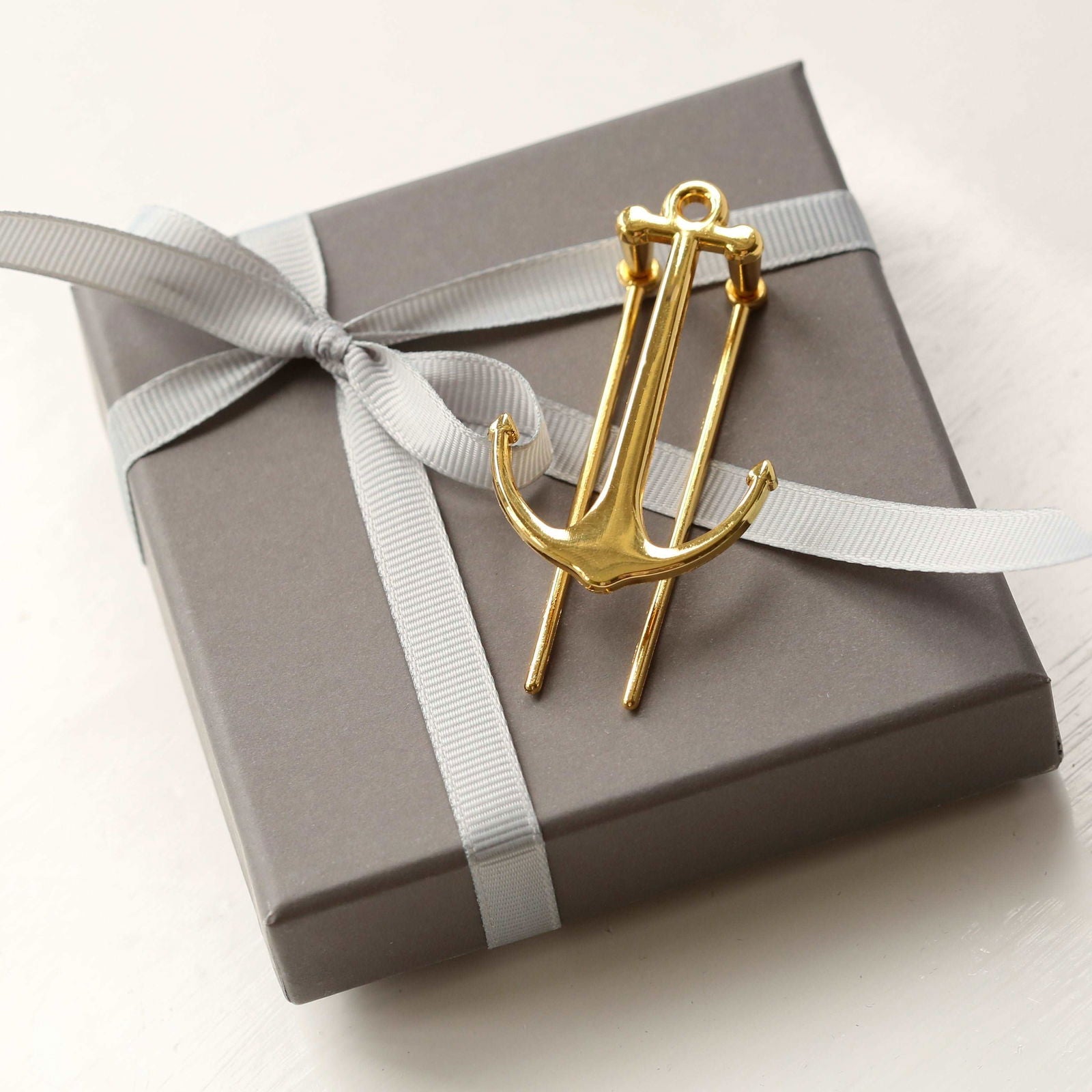 Pesonalized Metal Book Anchor - Gold & Rose Gold  Book Marks Deeply Engraved