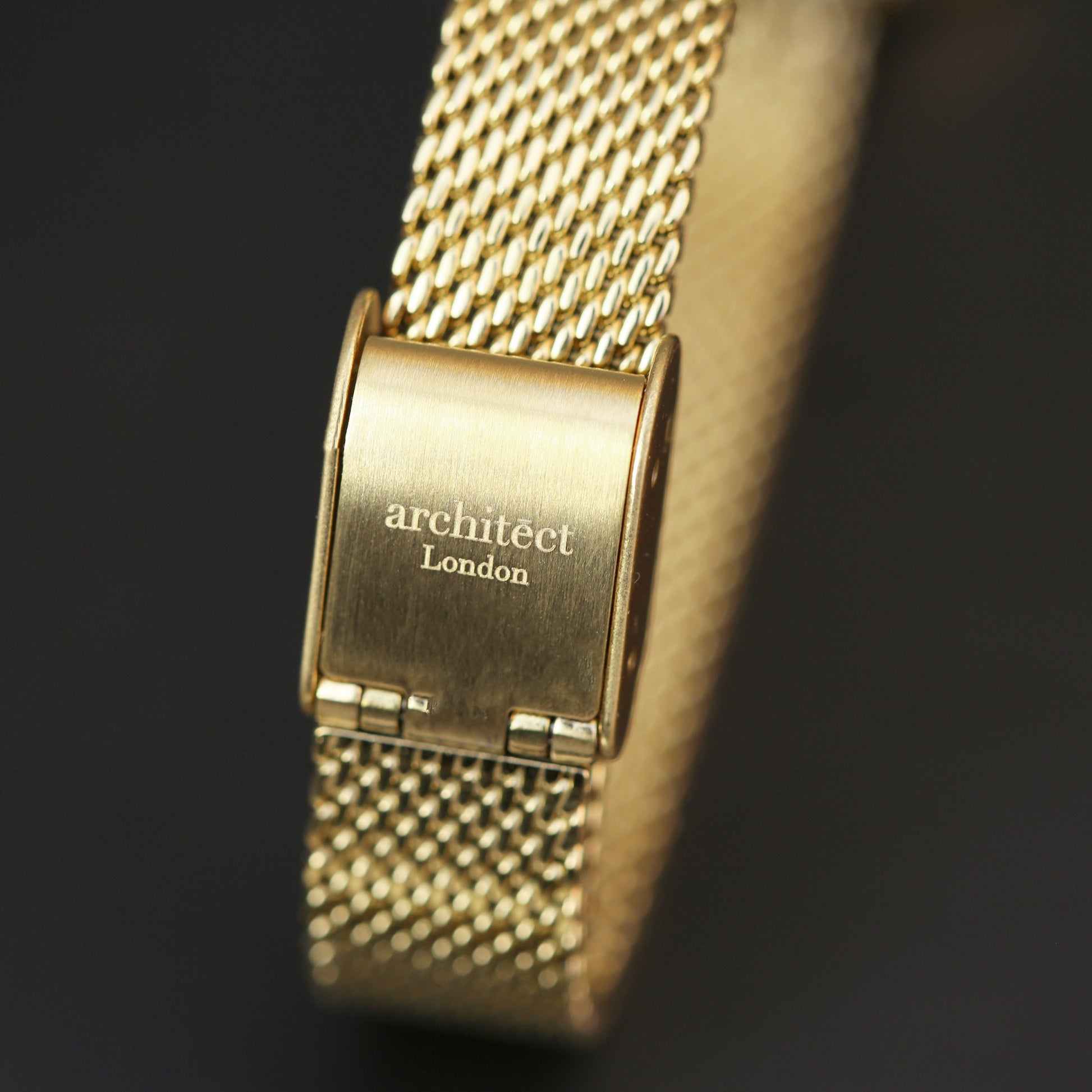 Petite Personalized Handwriting Engraved Watch – Gold Mesh  Ladies' Watches Deeply Engraved