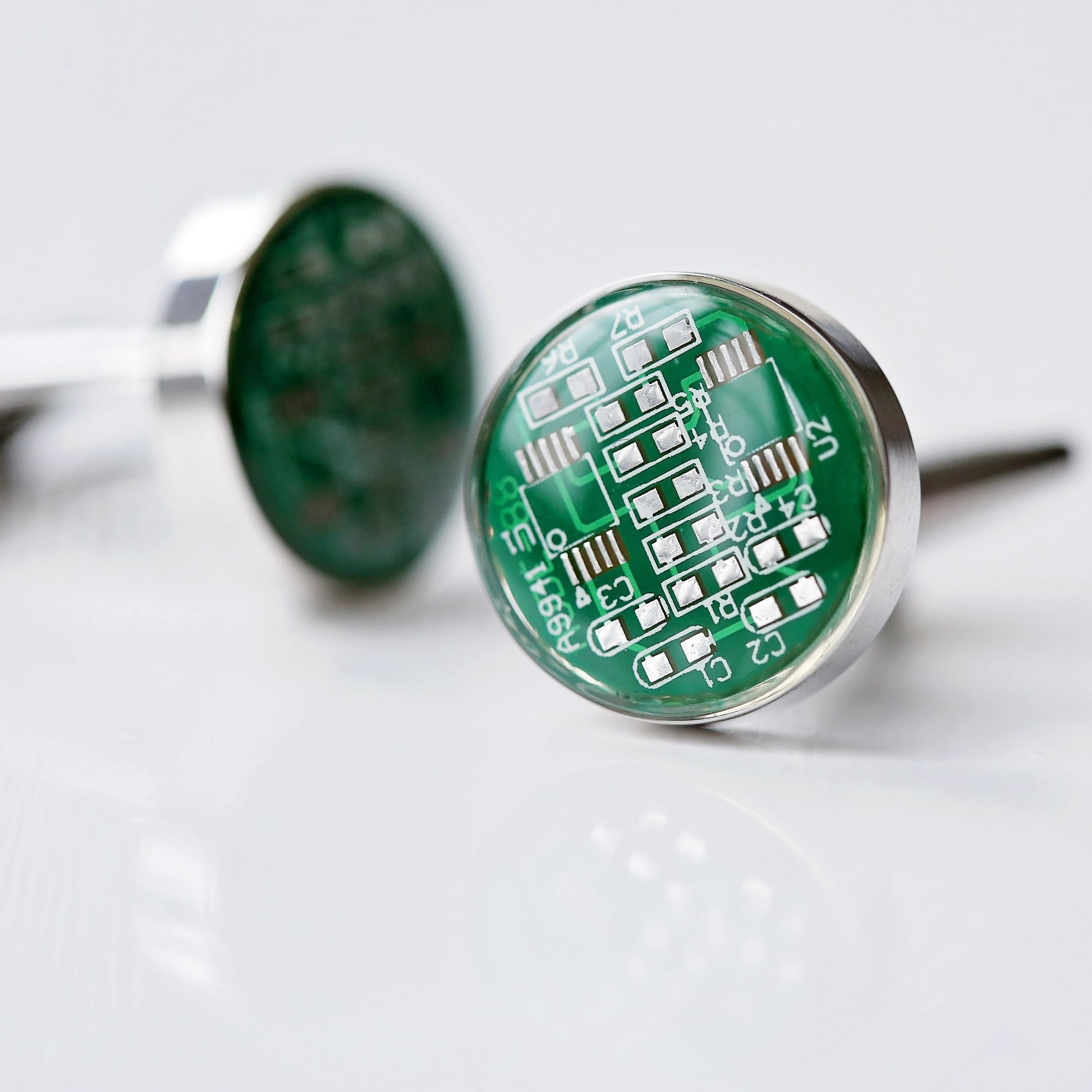 Circuit Board Tech Cufflinks | Personalized Gift for Engineers & Tech Professionals