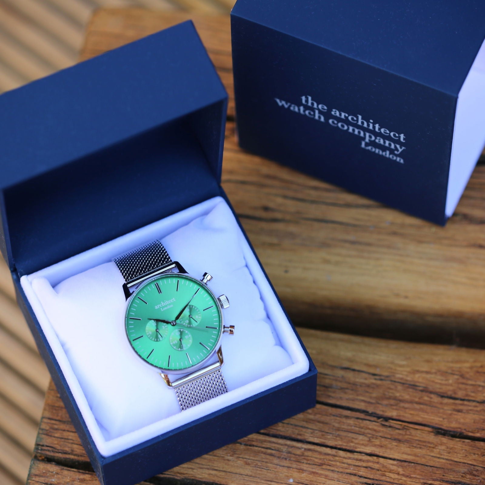 The Emerald Signature Chronograph – Handwriting Engraved  Men's Watches Deeply Engraved