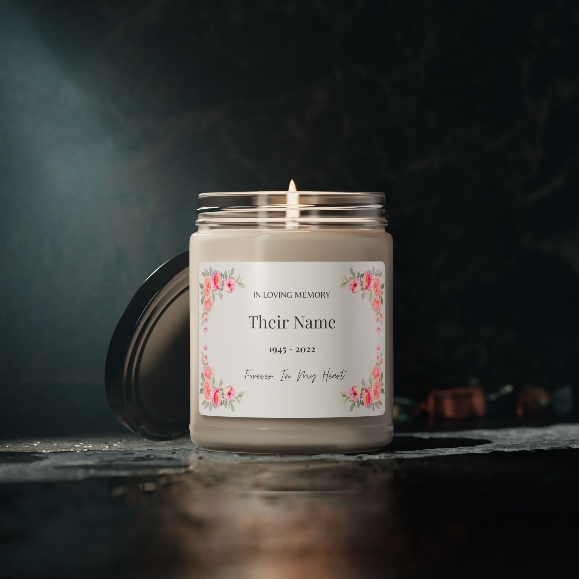 The Forever Flame – Personalized Memorial Scented Candle, 9oz  Scented Candles Deeply Engraved