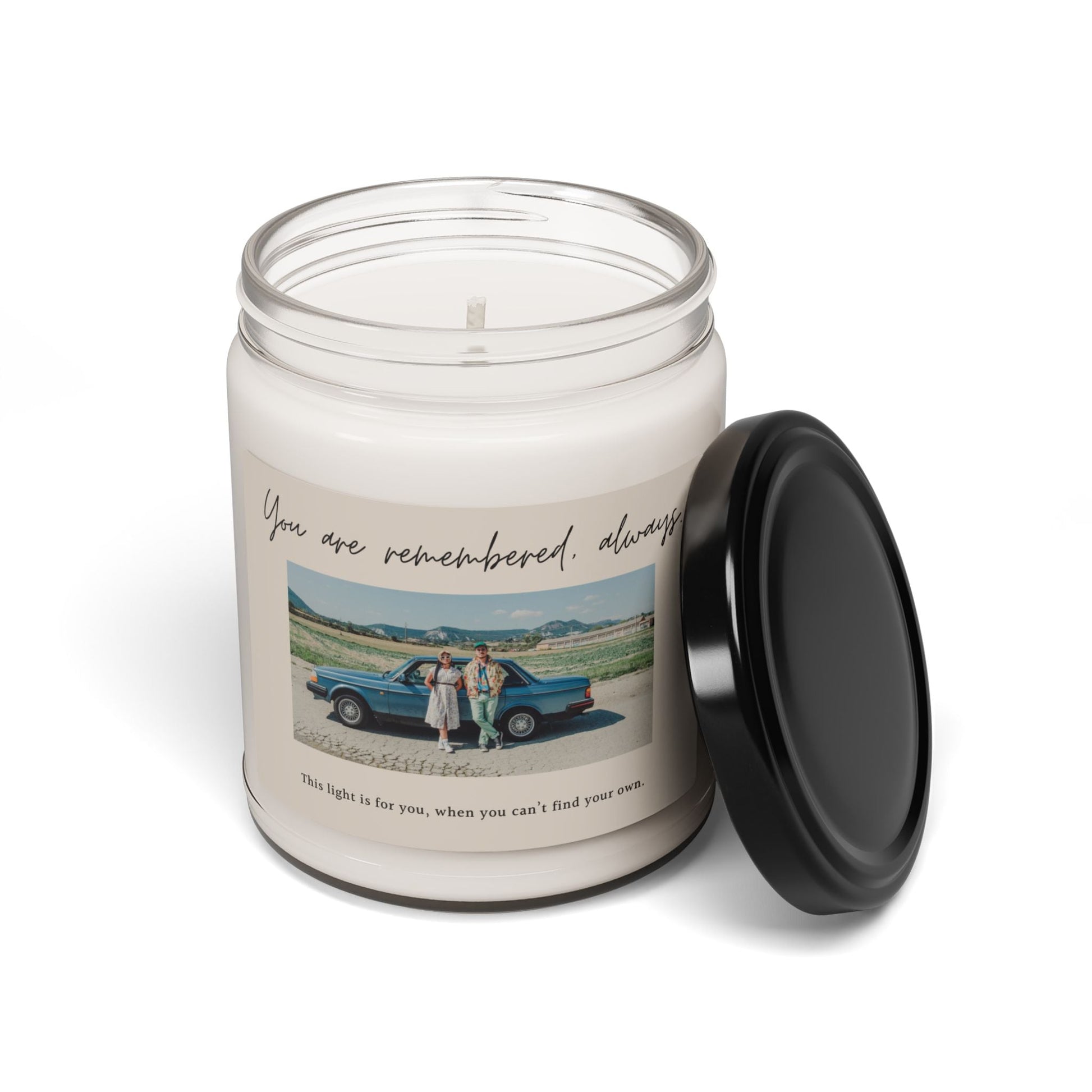 The Keepsake Personalized Sympathy Candle - 9oz  Scented Candles Deeply Engraved