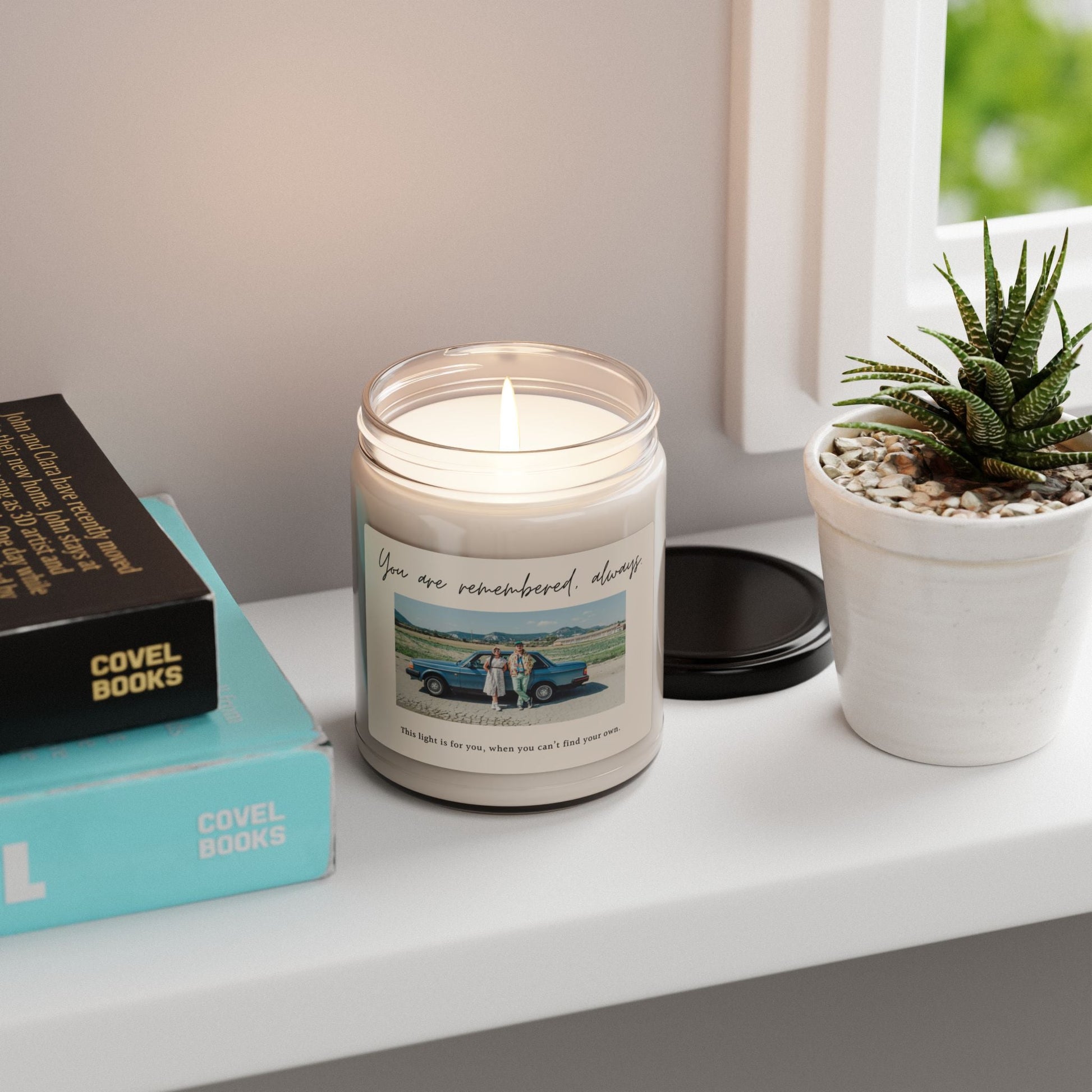 The Keepsake Personalized Sympathy Candle - 9oz  Scented Candles Deeply Engraved