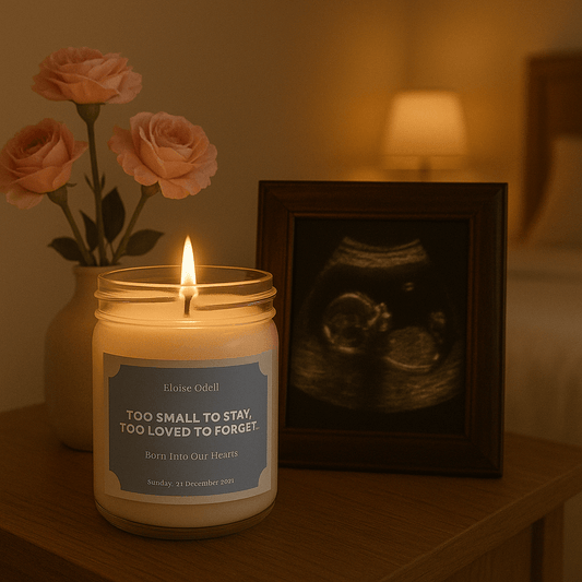 The Little Light - Infant Loss Memorial Candle (9oz)  Scented Candles Deeply Engraved