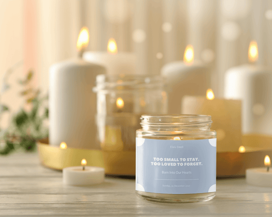 The Little Light - Infant Loss Memorial Candle (9oz)  Scented Candles Deeply Engraved