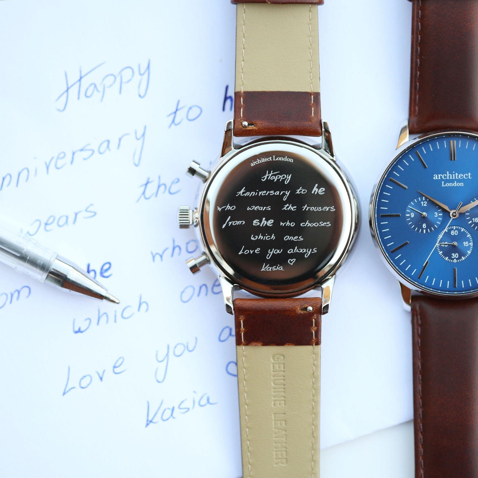 The Meridian Heritage – Handwriting Engraved Watch for Men  Men's Watches Deeply Engraved