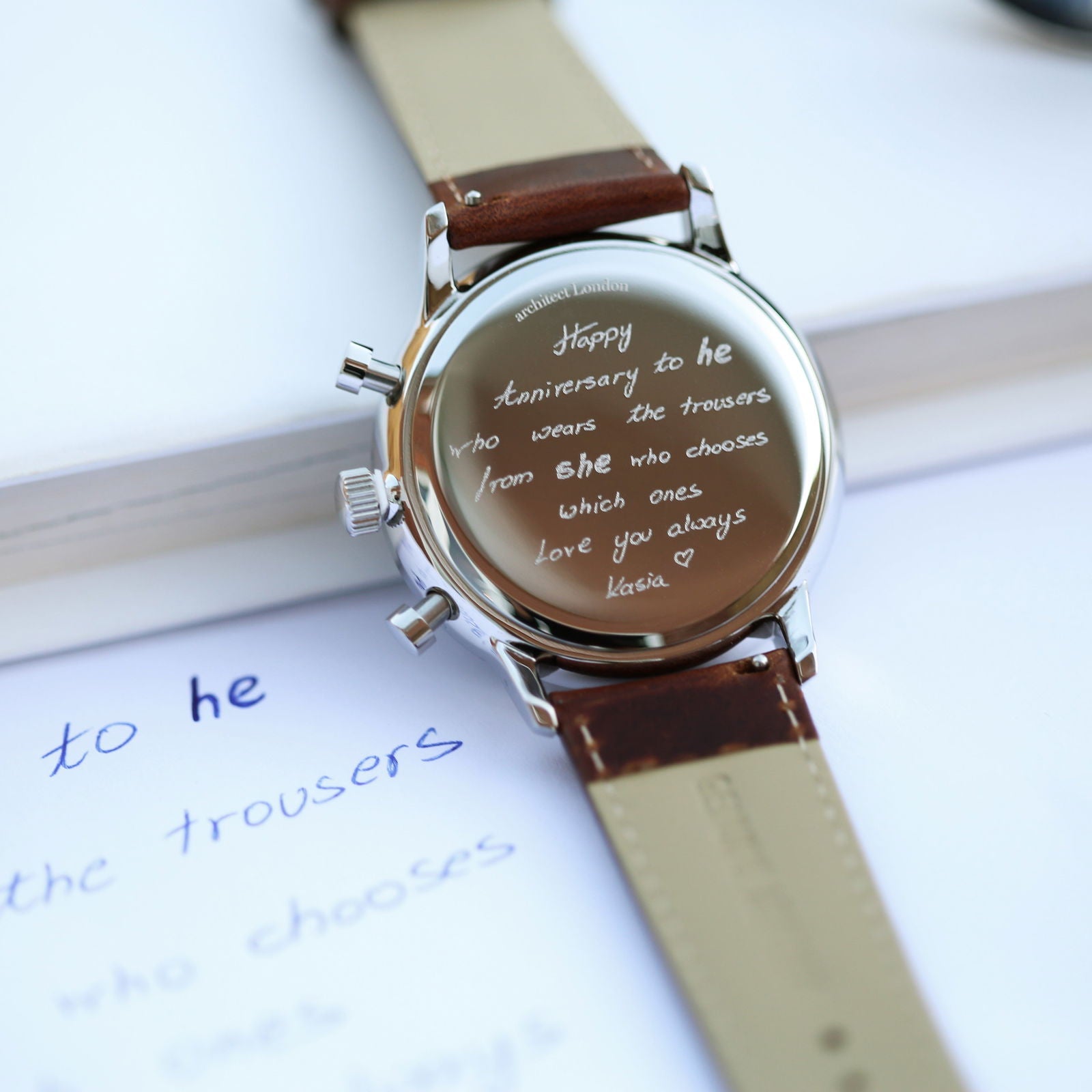 The Meridian Heritage – Handwriting Engraved Watch for Men  Men's Watches Deeply Engraved