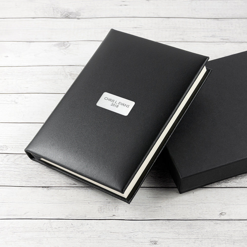 Vechaca Leather Journal – Personalized Executive Notebook  Leather Books Deeply Engraved