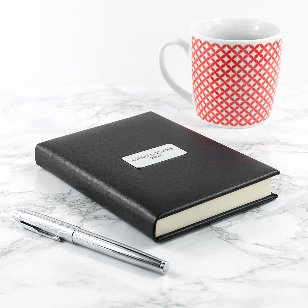 Vechaca Leather Journal – Personalized Executive Notebook  Leather Books Deeply Engraved